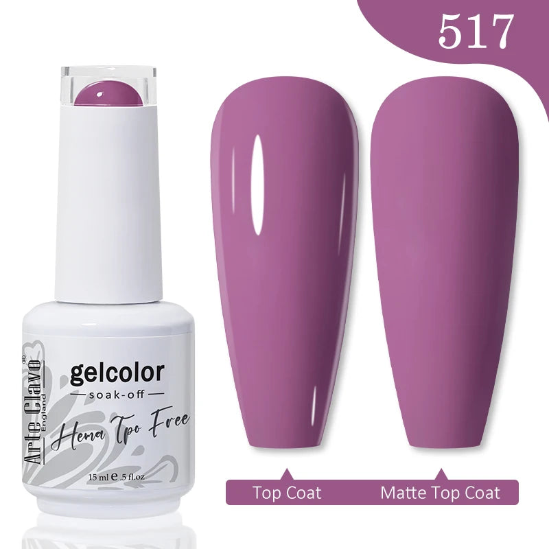 Arte Clavo TPO HEMA FREE Top Quality Discount Price 131 Colors Nail Gel Polish New Formula Nail Gel 15ml Bottle UV Gel Varnish