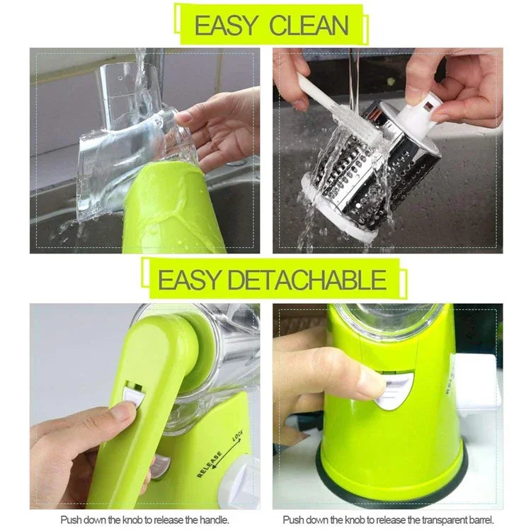 Manual Rotary Cheese Grater for Vegetable Cutter Potato Slicer Mandoline Multifunctional Vegetable Chopper Kitchen Accessories