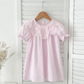 Baby Summer Dress 2-6Yrs Baby Girls Clothes Petal Collar Cotton New Toddler Girl Dresses Kids Girls Casual Soft Dress Princess
