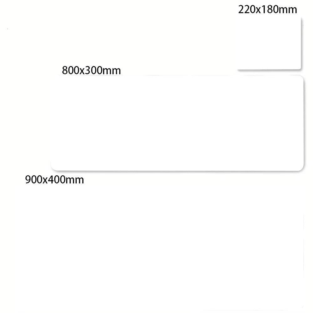 Pure Black Mousepad Large Gaming Solid Color Mouse Pad Natural Rubber Waterproof Keyboard Big Mouse Mat Anti-slip Keyboard Mat