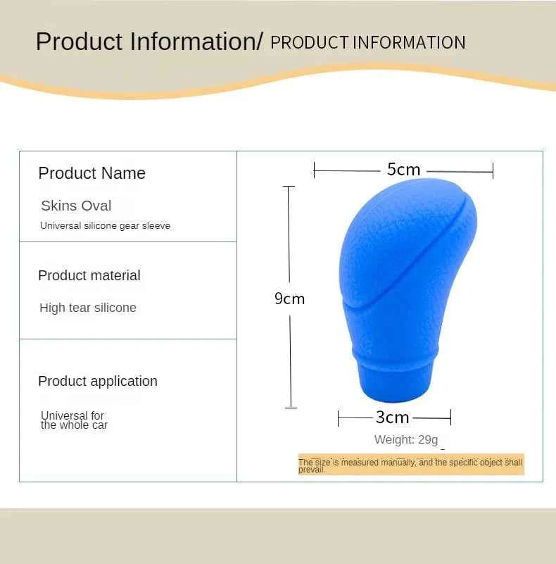Universal Non-Slip Silicone Gear Shift Knob Cover Car Manual Transmission Protective Sleeve Auto Interior Accessories