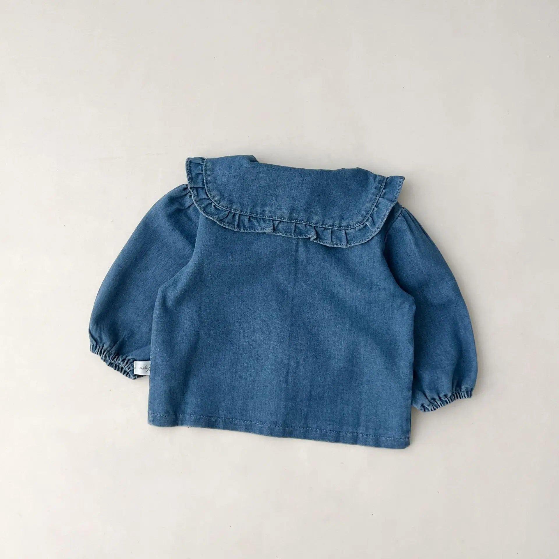 Fashionable Childrens Set Denim Top+Jeans Short Korean Version Girl Casual Sports Two-Piece Set 0-6 Year Old Childrens Cloth