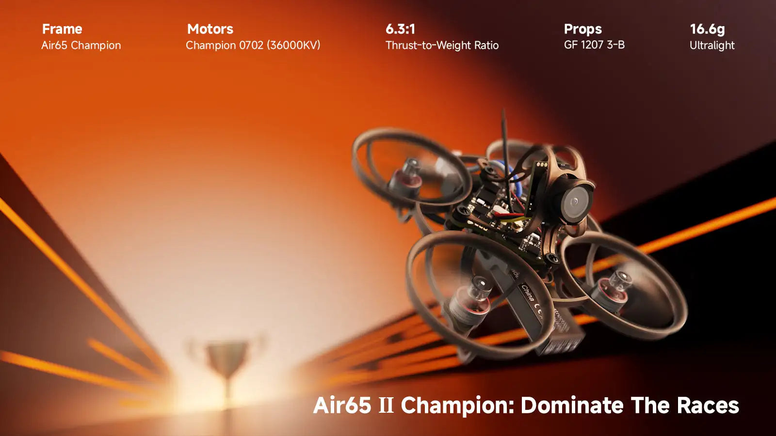 BETAFPV Air65 II Brushless Whoop Quadcopter Champion Racing,and Freestyle 65mm Micro Whoop