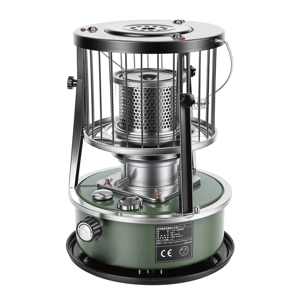 Kerosene Heater Adjustable Height Non Electric Portable 2 in 1 Stove Heater for Camping Garage Adjustable Height Kerosene Heater