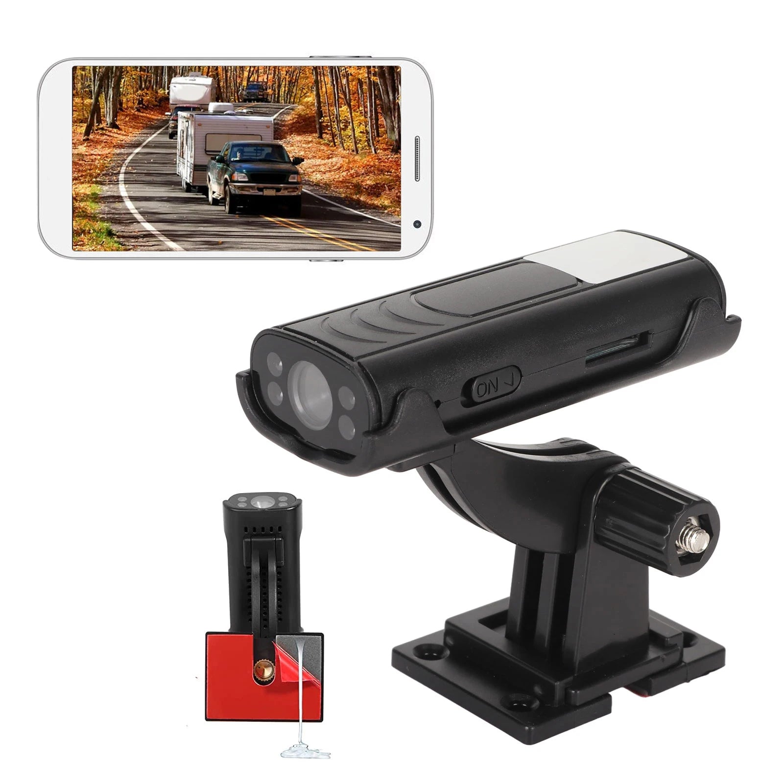 Reverse Hitch Guide Camera Waterproof Backup Camera 150° Wide Angle Night Vision for Car RV Truck Trailer Hom