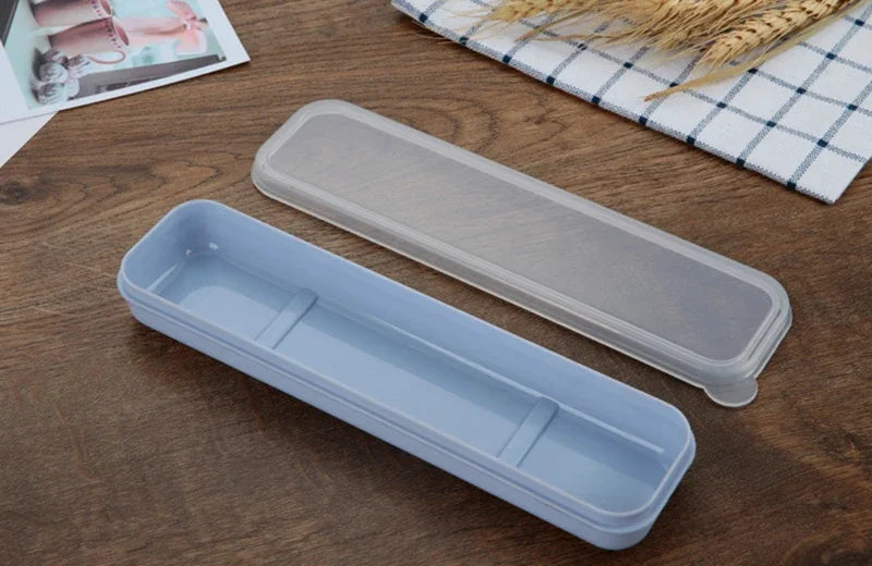 Tableware Box Portable Tableware Box Spoon Fork Storage Box Spoon, Fork, Chopsticks, Straw, Makeup Brush Storage Box