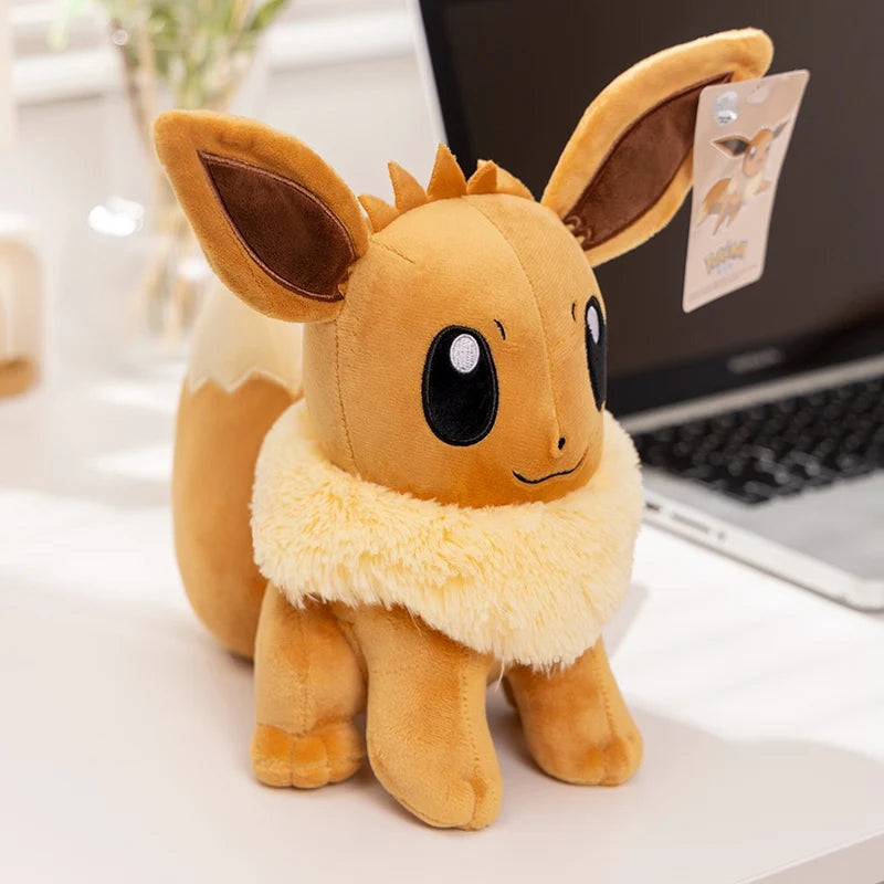 Genuine Pokemon Pikachu Stuffed Doll Cute Cartoon Anime Series Gengar  Eevee Stuffed Doll Kawaii Toys Hobbies Kids Birthday Gift