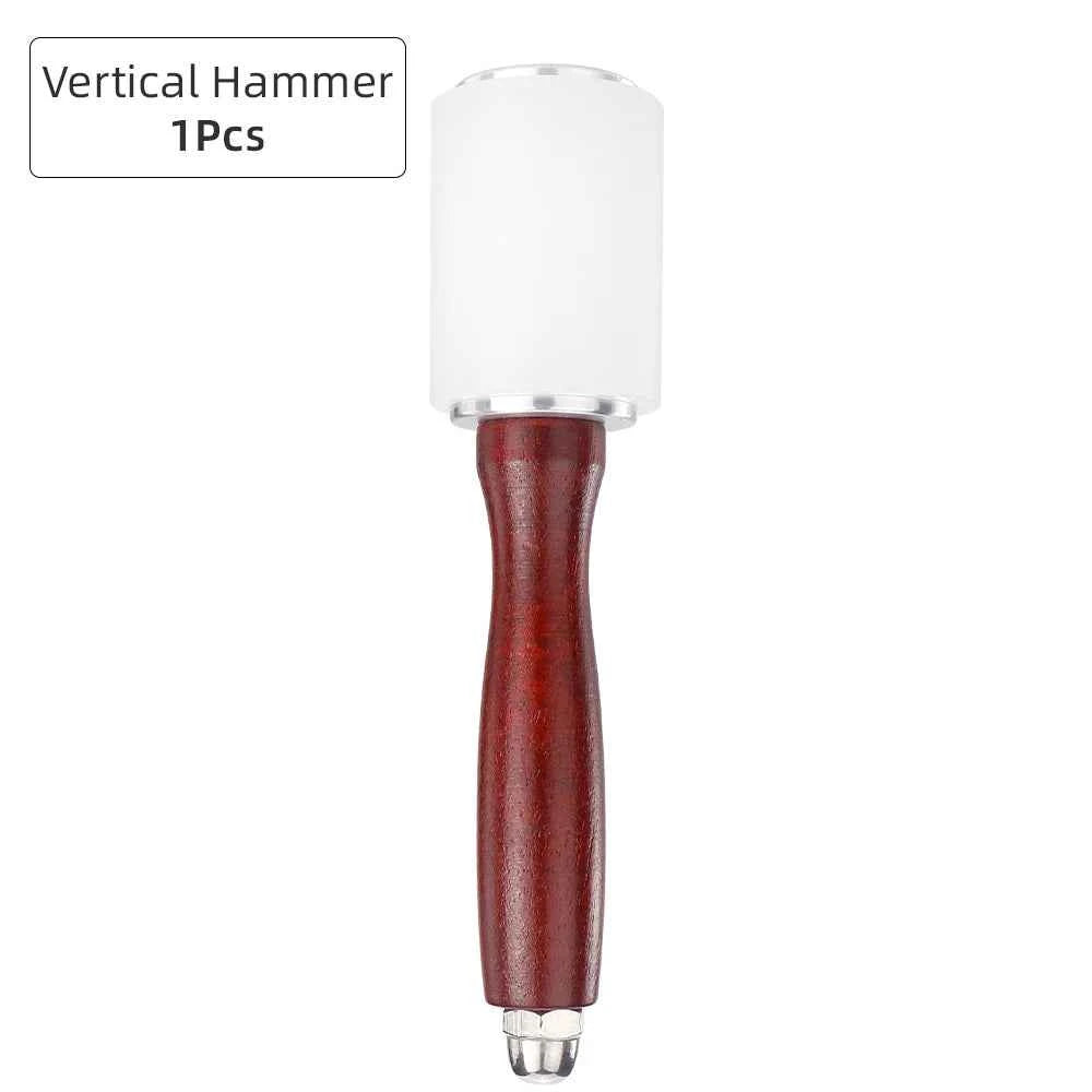 Leather DIY Carving Hammer Leathercraft Mallet Leather Work Sew Cowhide Rawhide Mallet Rubber Mallet for Flooring, Woodworking