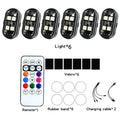 Wireless Light Aircraft Airplane Helicopter Warning Lights RGB Led Strobe lights Motorcycle Lights LED Flash with USB Charging
