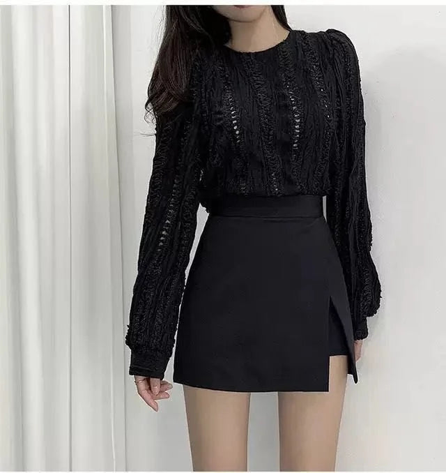 Summer 2023 High Waist A-line Skirt Shorts Skirt Split Skirt Women Ropa Mujer Mini Skirts Clothes for Women