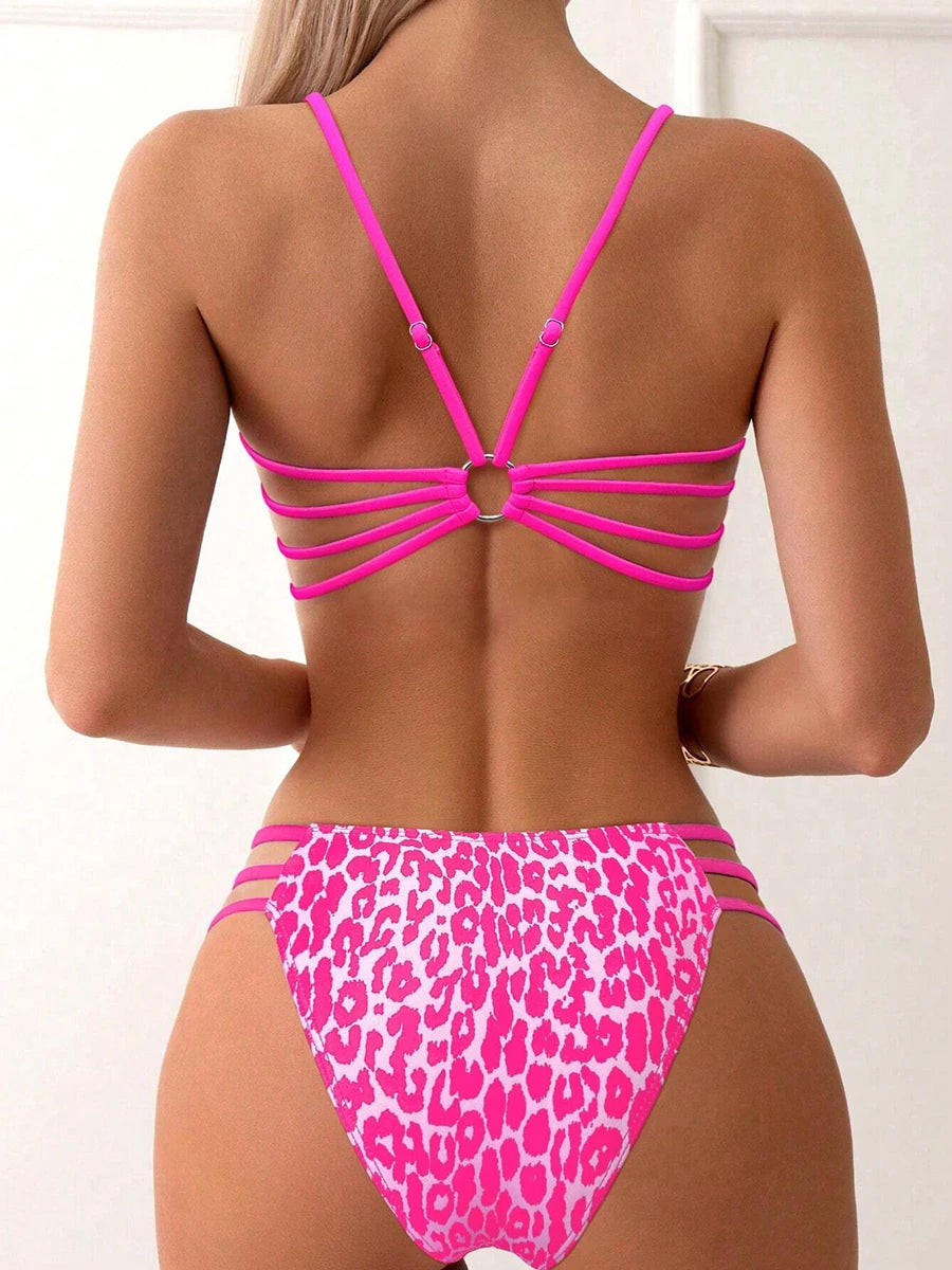 Sexy Leopard Micro Bikini 2026 Women Swimsuit Female Swimwear High Waist Bikinis Sets Brazilian Bandeau Beach Wear Bathing Suit