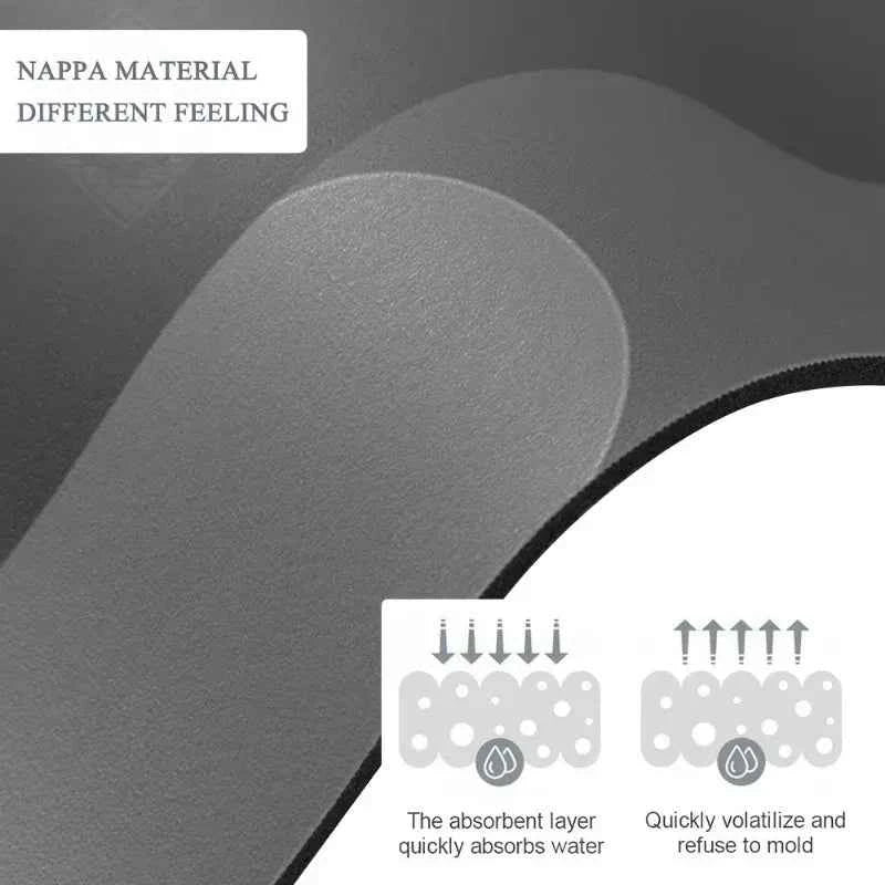 Diatomaceous Earth Bath Mat Super Absorbent Non Slip Fast Drying Soft Floor Mat for Shower Laundry Bedroom Kitchen RV Bathroom