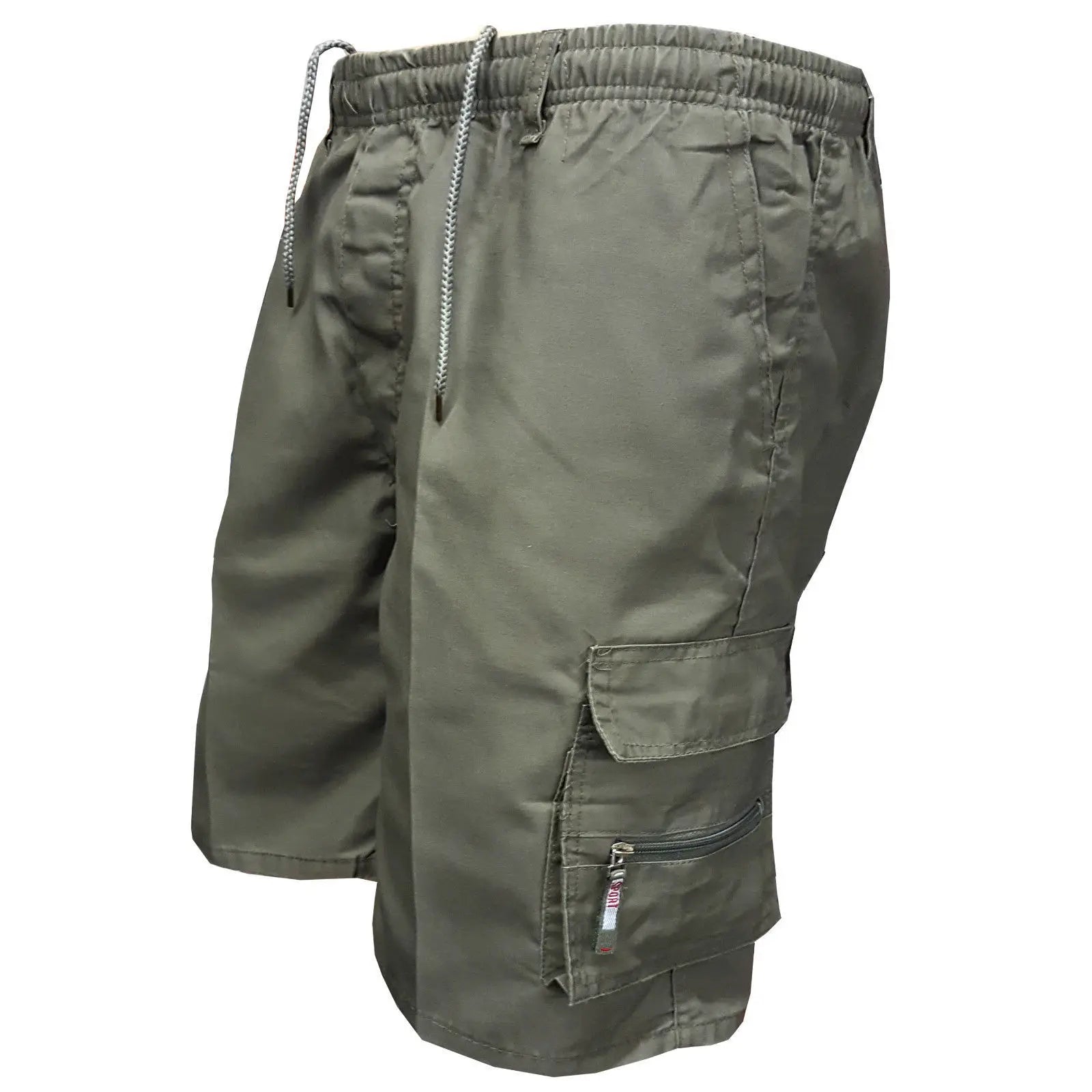 2025 Men's Tactical Shorts Summer Casual Jogging Cargo Shorts Loose Multi-pockets Elastic Waist Work Hiking Overalls Short Pants