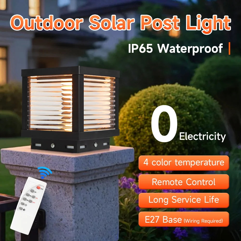 Outdoor Lighting Solar Garden Lights Installable Bulb Exterior Decoration Solar Lights for Patio Path Fence Sunlight Pillar Lamp