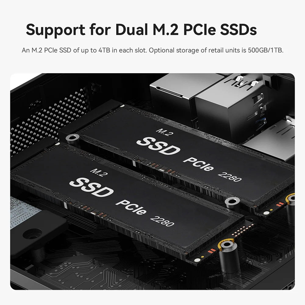 Beelink Ryzen 7 SER5 MAX 6800U SER5 MAX 7735HS 6800U Mini PC AMD DDR4 24GB RAM 500GB 24G1T SSD WiFi6 4K Desktop Computer
