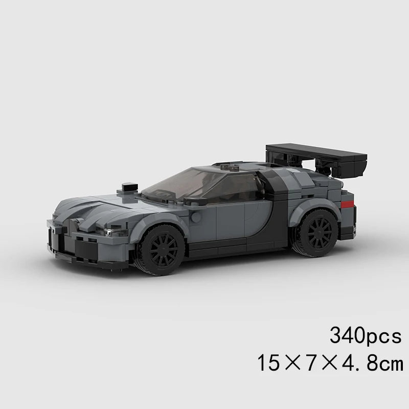MOC Car Speed RX7 AE86 Chiron R8 Creative Racing Vehicle Model Building Block Super Race brick City Rally Sport Toy Technical