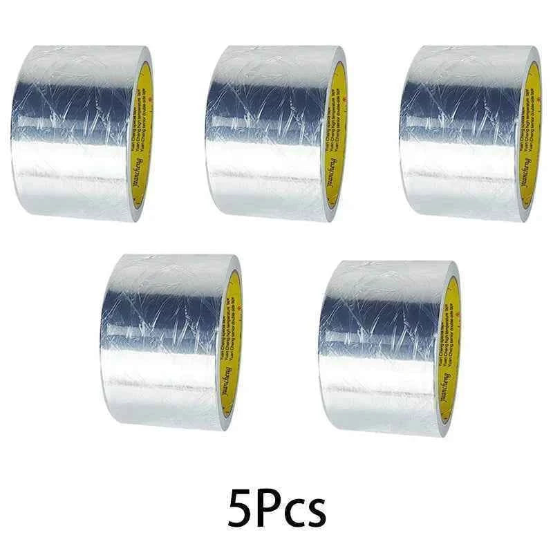 High Temperature Resistance Aluminum Foil Tape Kitchen Pipe Repair Tape Adhesive Sealing Foil Heat Insulation Leak Proof  2030