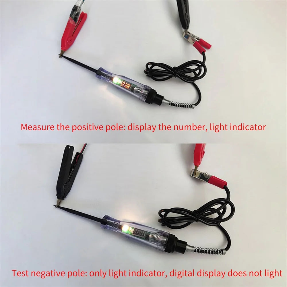 High Quality Auto Circuit Tester Truck Voltage Tester Circuit DC 6V 12V 24V Auto Circuit Tester Auto Diagnostic Probe Test Pen