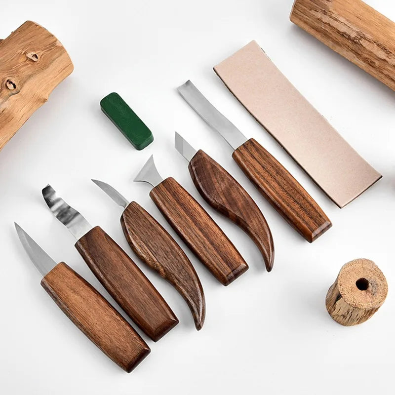 Wood Carving Tools Professional 15PCS Wood Carving Tools Hand Carving Knife Set Multifunctional Carpentry Wood Tools
