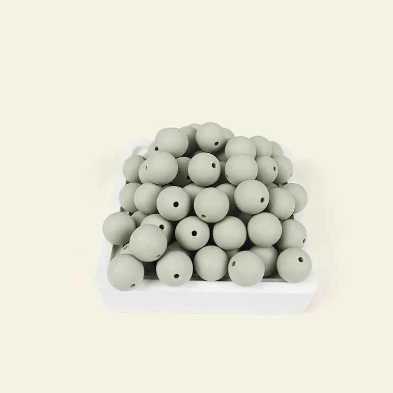 12mm Siilcone Round Beads 100/50/20Pcs For Jewelry Making To Make Bracelets DIY Keychain Necklace Jewelry Accessories BPA Free