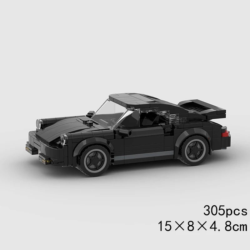 MOC Car Speed RX7 AE86 Chiron R8 Creative Racing Vehicle Model Building Block Super Race brick City Rally Sport Toy Technical