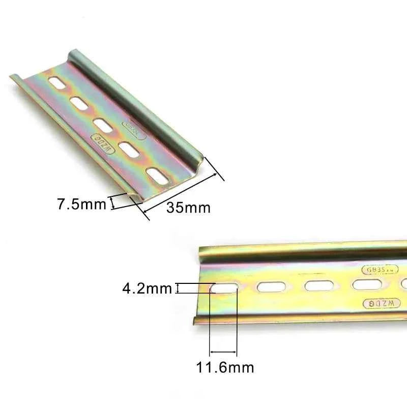 Universal Type C45 DIN Rail Terminal Blocks Relay Contactor  AC Contactor Lead Guide Rail Way 35mm wide 7.5mm high