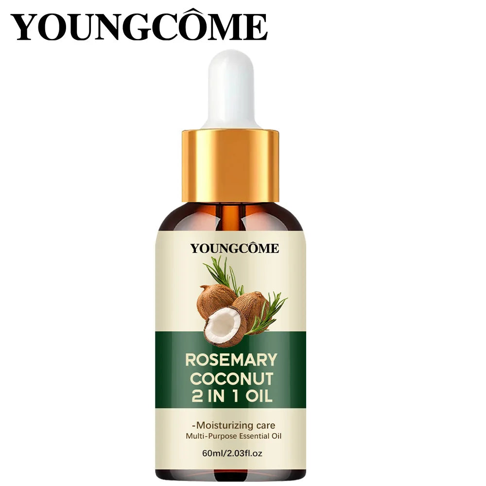 Rosemary Oil Hair Essential Coconut Oil Improve Hair Loss And Nourishes Strengthen Hair Roots Scalp Treatment Hair Care