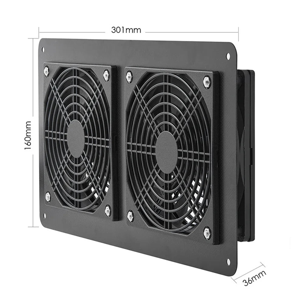 Cooling W Solar Panel Fan Outdoor Solar Exhaust Fan RV W Solar Panel Durability Greenhouses Exterior Laminated Chicken Coops