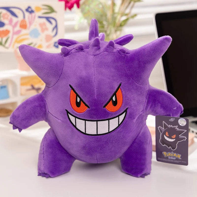 Genuine Pokemon Pikachu Stuffed Doll Cute Cartoon Anime Series Gengar  Eevee Stuffed Doll Kawaii Toys Hobbies Kids Birthday Gift