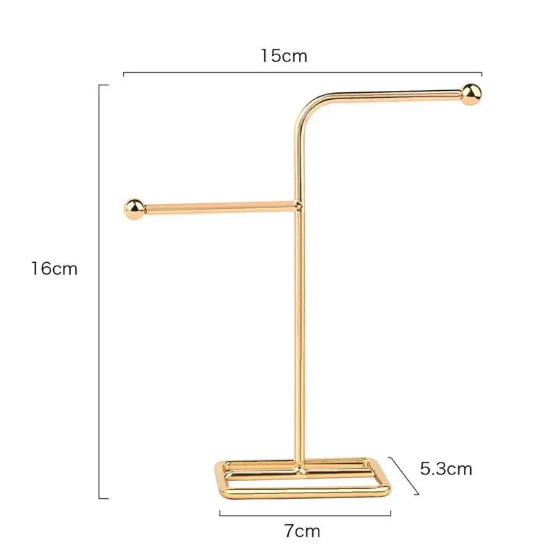 High Quality Jewelry Organizer Shelf Metal Earring Storage Rack DIY Jewelry Organizer Holder Pendants Necklace Display Stand