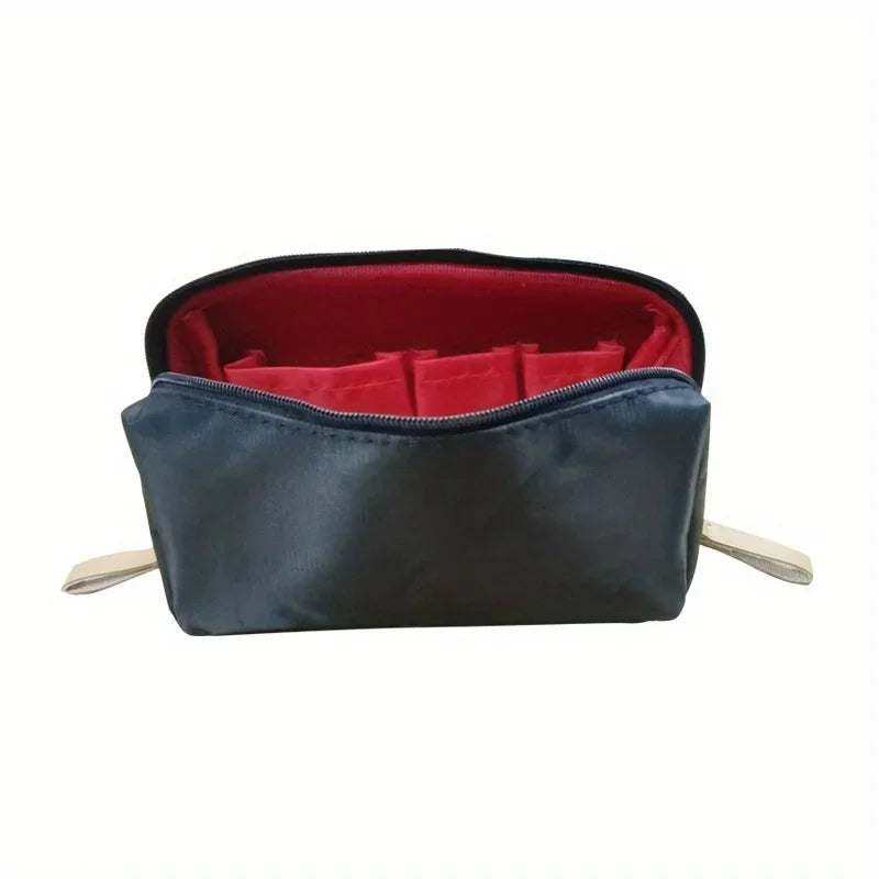 2026 Small Solid Color Portable Makeup Bag, Travel Cosmetic Pouch, Storage Organizer For Daily Use