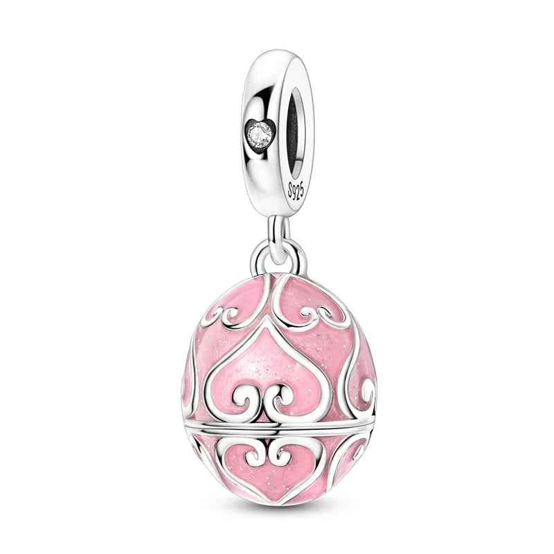 New 925 Sterling Silver Red Polka Dot Doll Charms Pendants Fit Original 925 Bracelet Necklace Fine DIY Birthday Jewelry