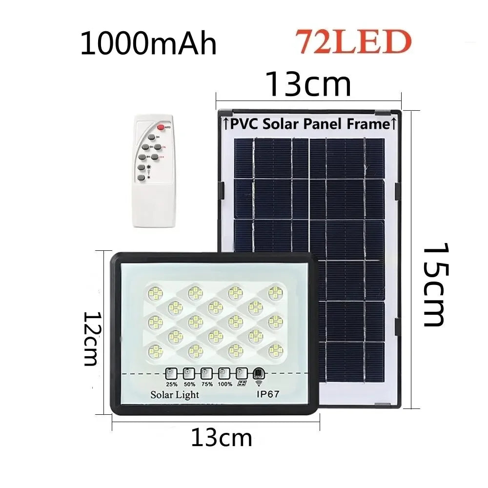 LED Solar Garden Lights Outdoor Waterproof IP67 Reflector Spotlight Emergency Wall Lighting for Garden Buildings