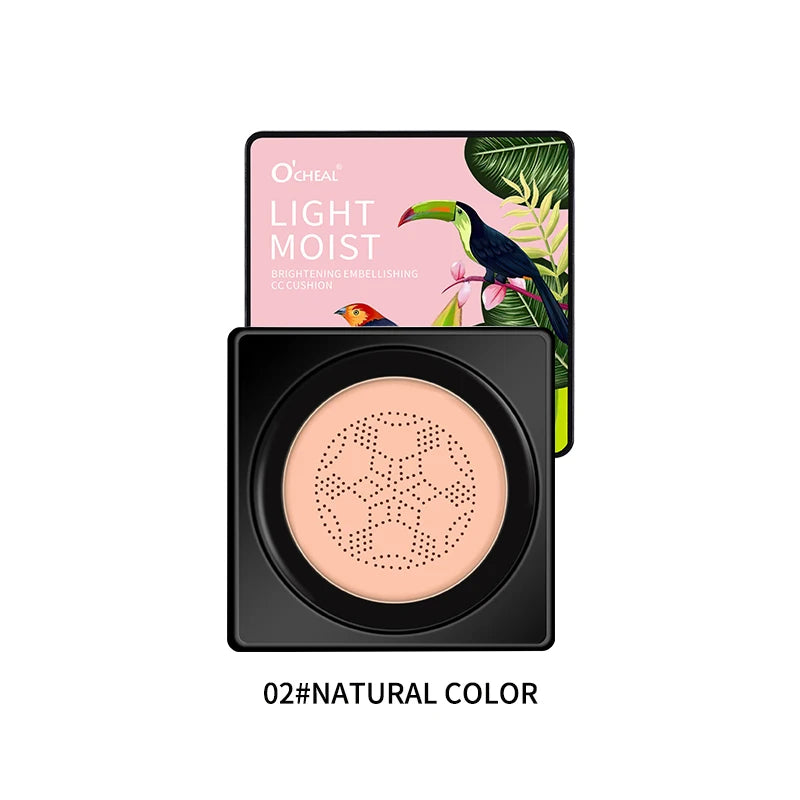 OCHEAL Mushroom Head BB Cream Foundation Cream for Face Makeup Concealer Cushion for Face Base Cream Makeup Cushion Compact