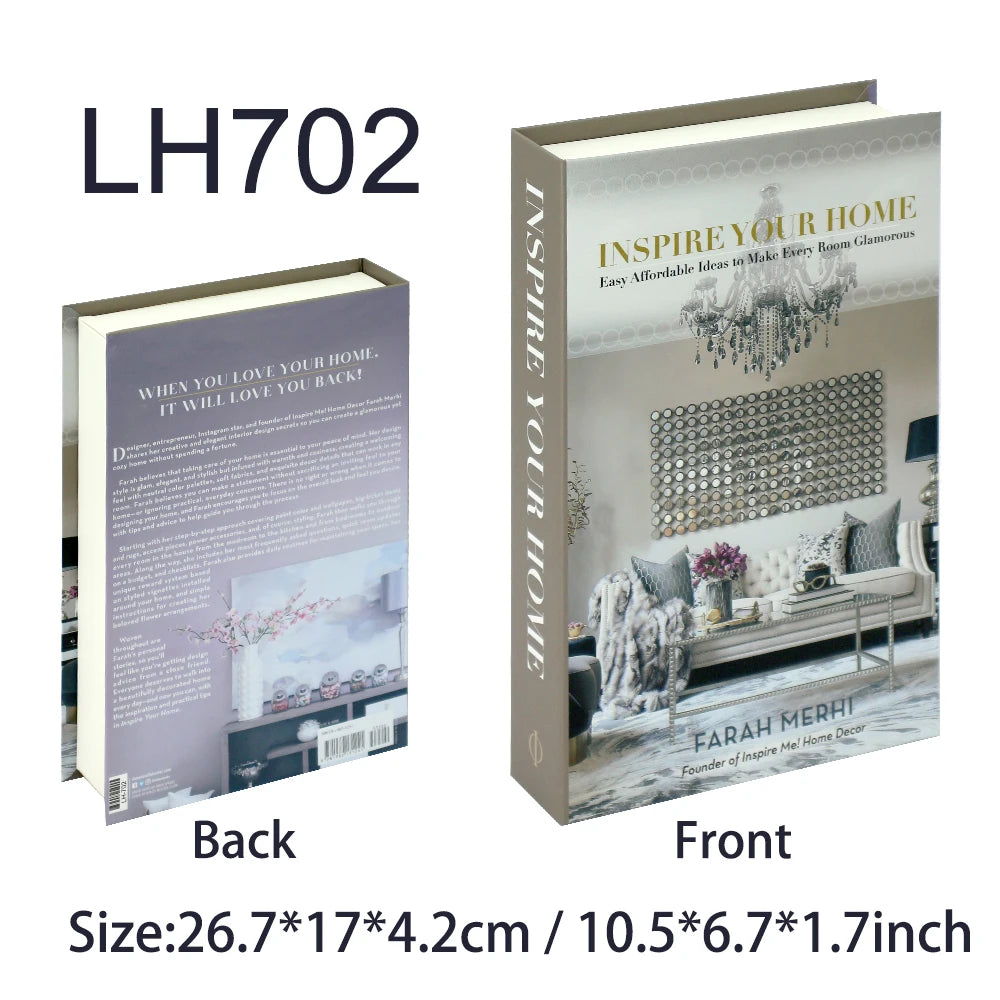Home Decor Fake Books Coffee Table Books Ornaments Living Room Decoration Luxury Fake Books Storage Box Aesthetic Decoration