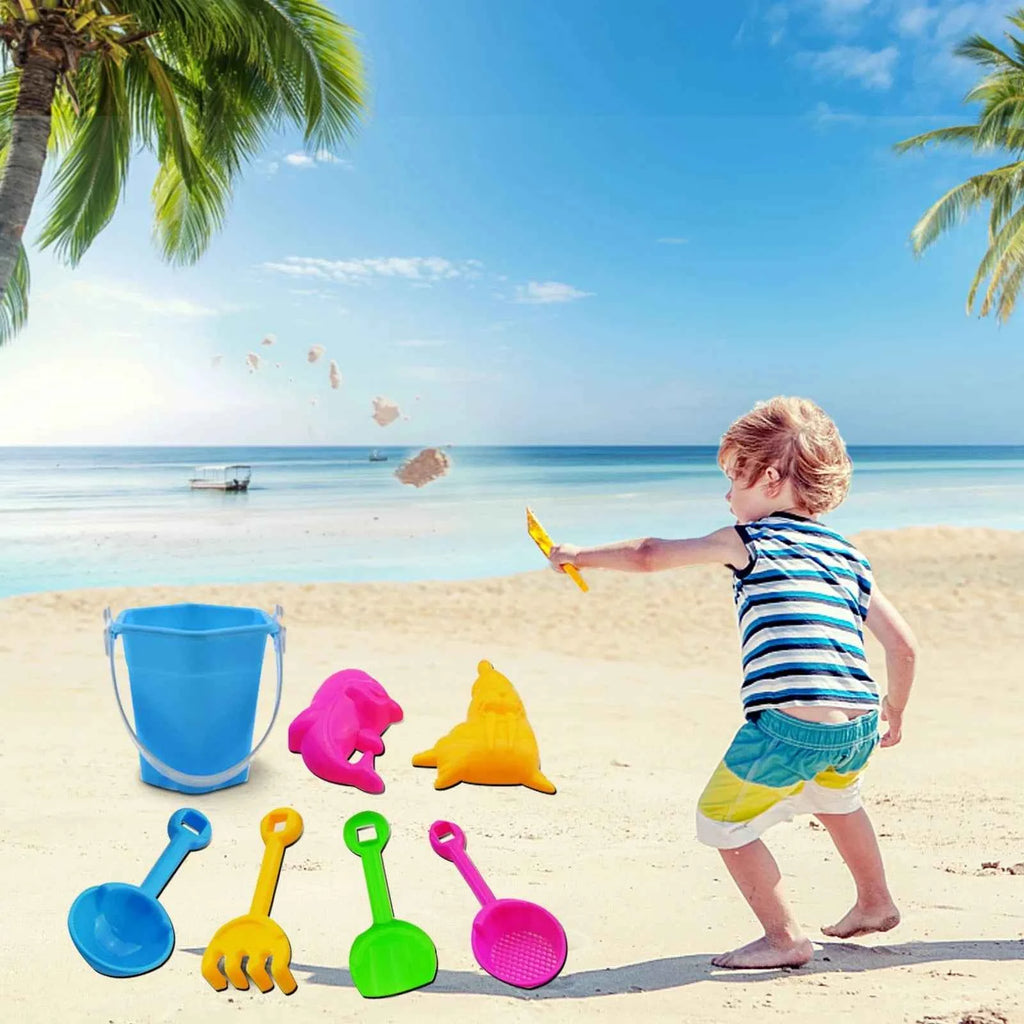 Toys For Children Beach Toy Set for Children - 7 Piece Fun Summer Outdoor Sandpit Play Gifts