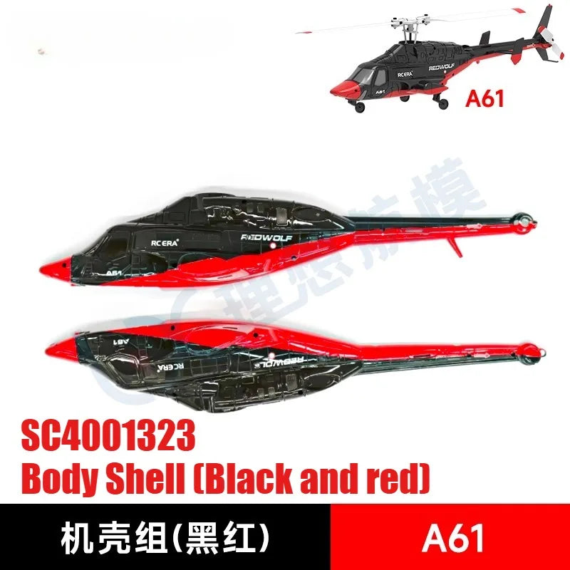 RC ERA A61 RC Helicopter Simulation Original Spare Parts Complete Set Chassis Main Frame Remote Control Blade Receiver Motor