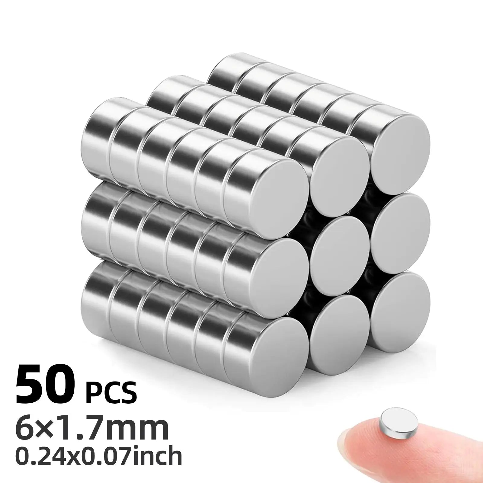 Small Magnets, Refrigerator Magnets of Different Sizes, 3x1 3x2 2x1 3x3 4x2 5x2 6x2mm Mini Magnets for Fridge, Kitchen, Office
