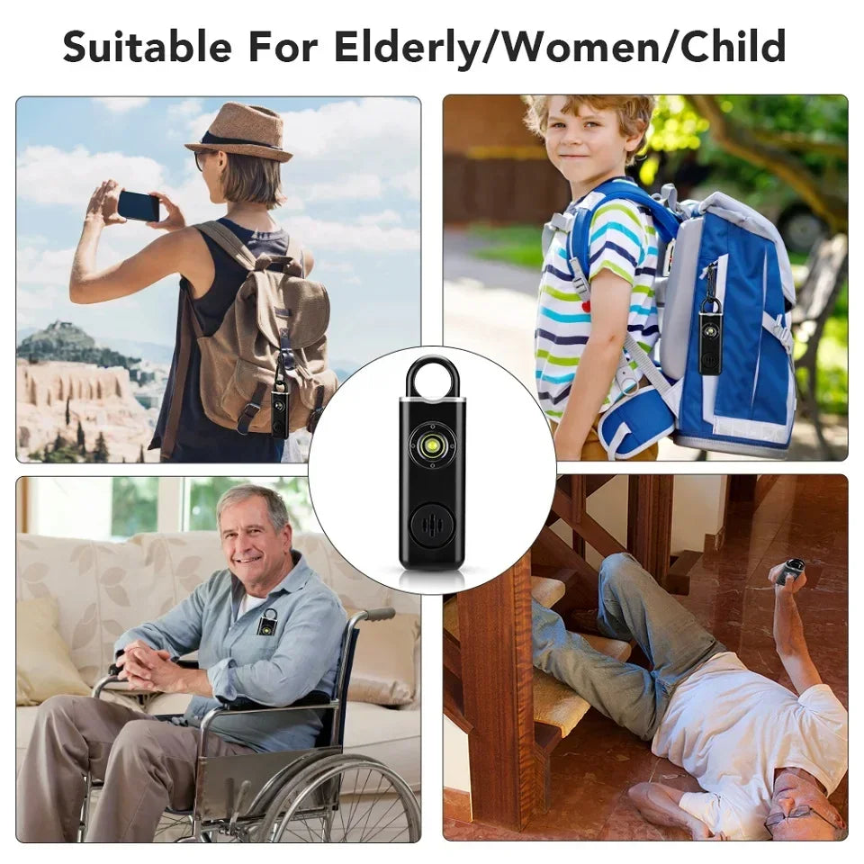 He Original Personal Safety Siren for Women - 130dB Siren, Strobe & Key Chain 3 Pop Colors AF2004 Anti Robbery Call for Help
