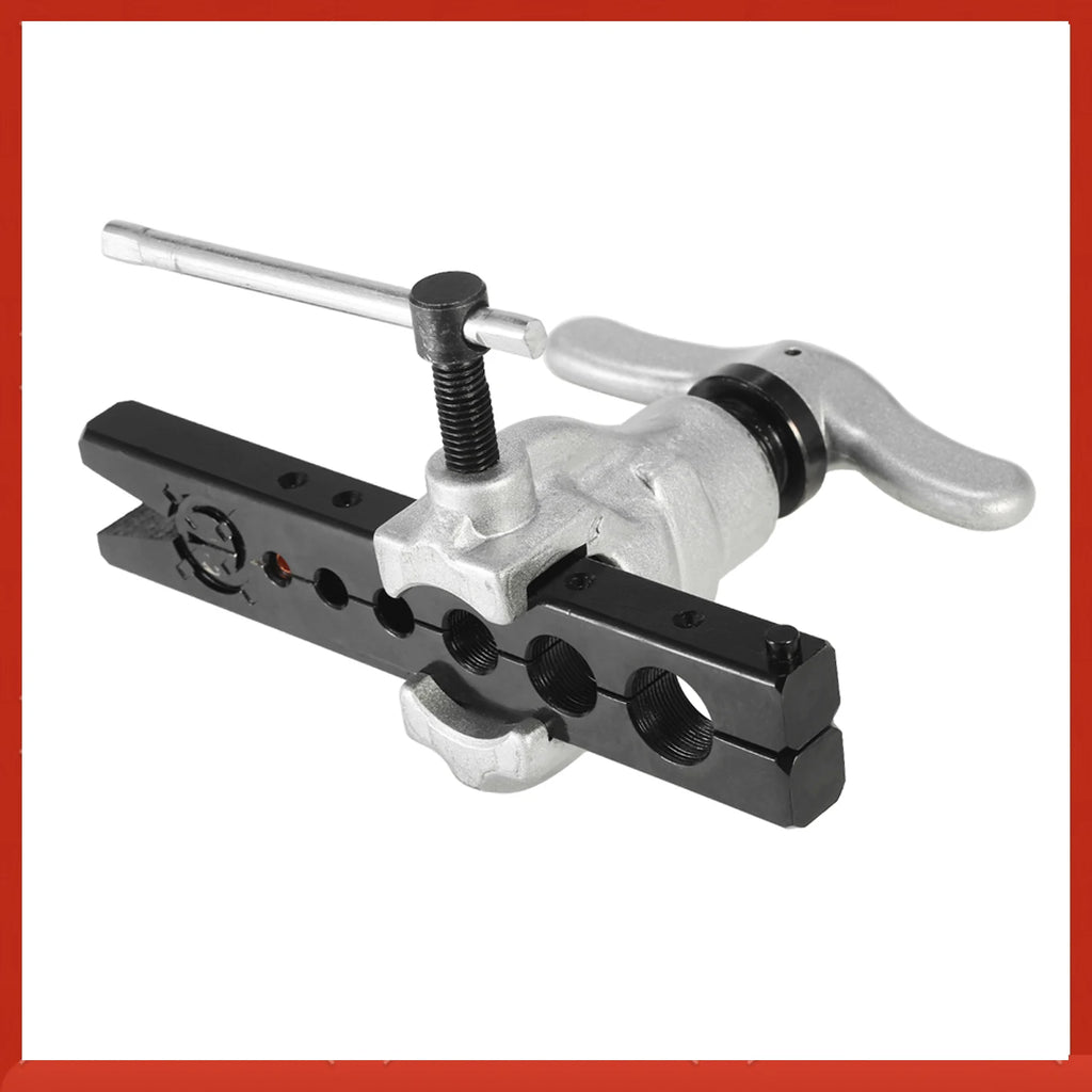 Eccentric Flaring Tool Set for Refrigeration Water Gas Brake Line Applications Tubing 6 Dies Sizes 1/4 - 3/4inch