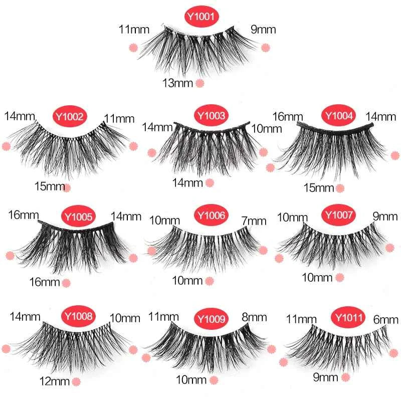 YSDO Half Eyelashes 3/5/10 Half Lashes Soft Natural Cat Eye Lashes Makeup Tool Extension Fluffy Faux Cils maquiagem Half Lashes