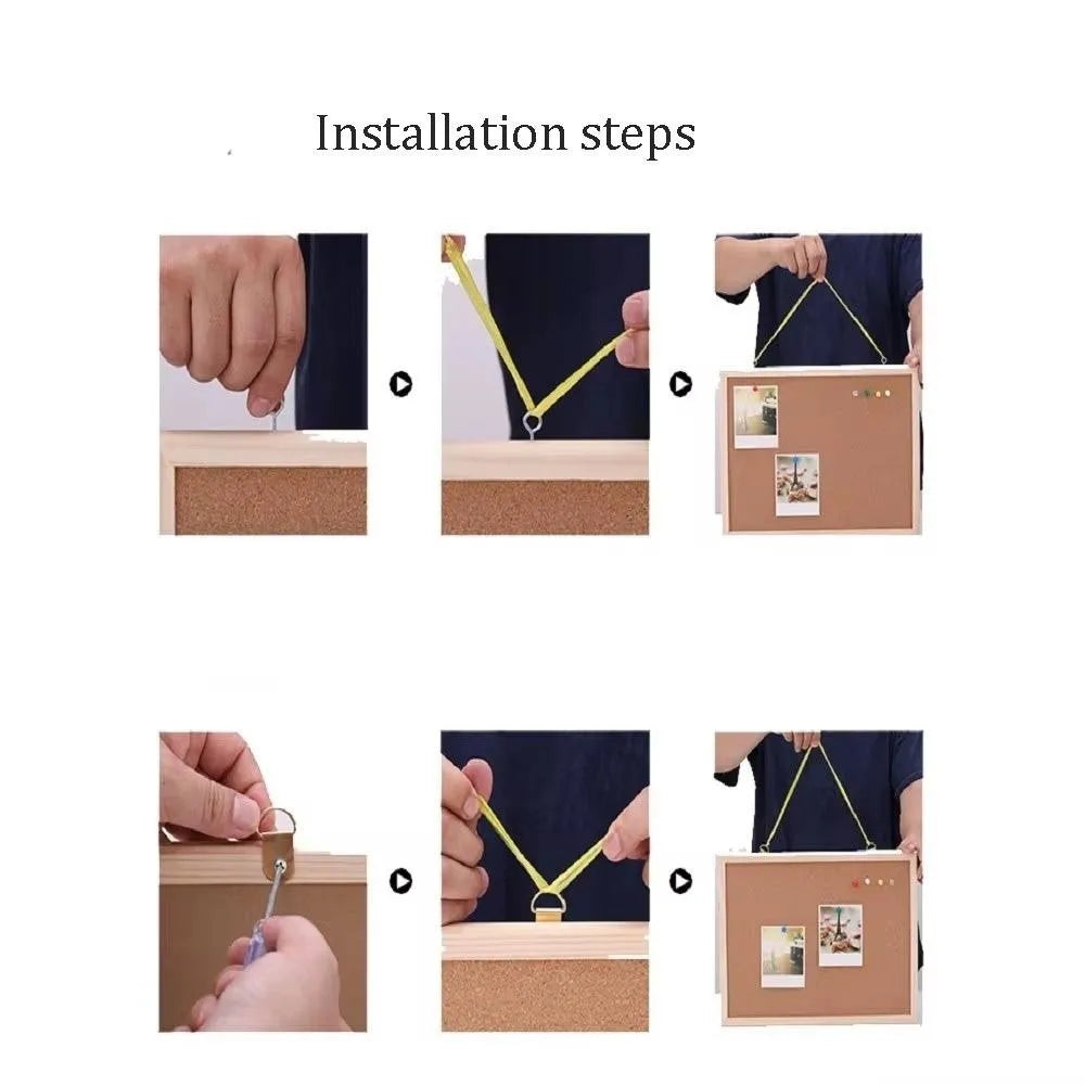 Home Decor DIY Cork Display Panel Soft Wood Cork Board Decorative Hanging Photo Background