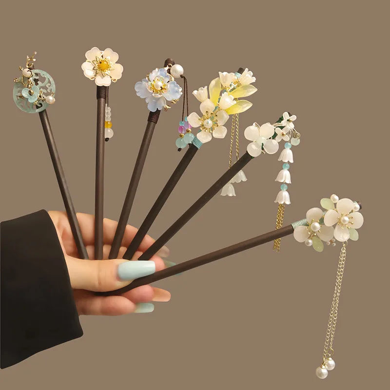 U-Shaped Hair Fork Fashion Tortoiseshell Acetate Acrylic Hairpin Geometric Headwear Hair Sticks Women Girls Hair Accessories