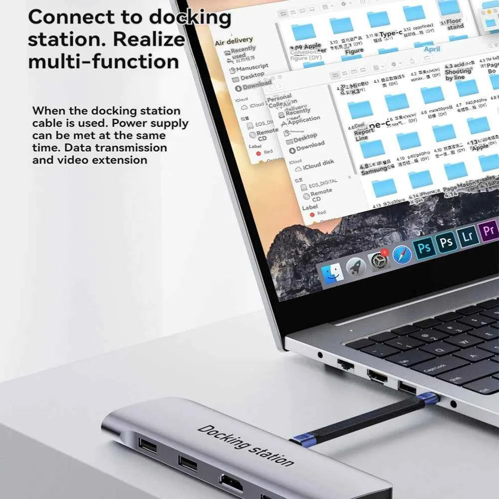 USB4 Short Cable 40Gbps Data Transfer 240W PD Fast Charging Thunderbolt 4/3 Interface Flat USB-C Cord for Laptop Phone Tablet