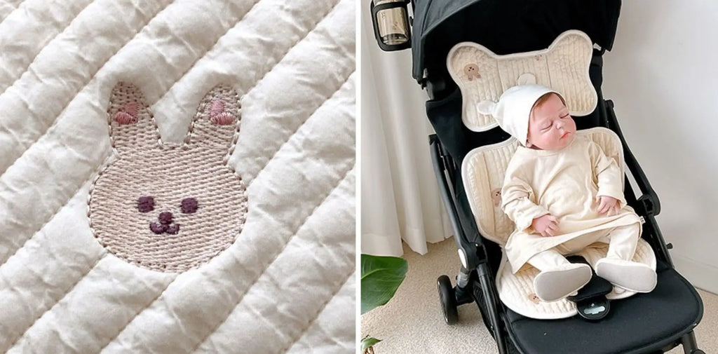Baby Stroller Liner Breathable Soft Cotton Newborn Car Seat Cushion Seat Pad Infant Pushchair Mattress Mat Kid Pram Accessories