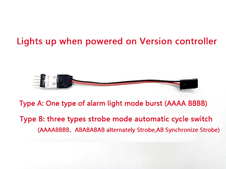 Flashing alarm light strip controller for 1/14 Tamiya RC Truck Car TRX4 For scania