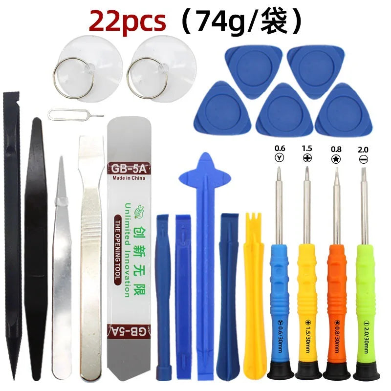 42 in 1 Mobile Phone Repair Tools Disassemble Repair Set For iPhone Screwdriver Combination Skid Multi Function Disassembly Kit