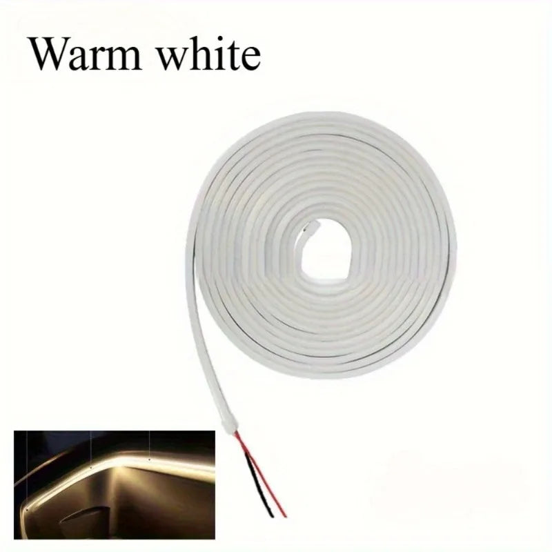 Car Trunk LED Strip Lights for The Interior Decoration of The Vehicle, Featuring Neon Lights and DIY Ambient Light Strips