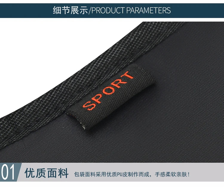 Fashion Casual Men's Tactical Waist Packs Underarm Bag Lightweight Nylon Close-fitting Hidden Vest Bag Functional Men Phone Bag