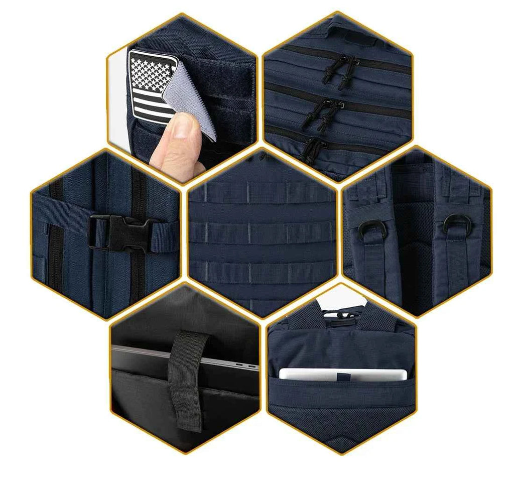 Outdoor Tactical Backpacks 45L Large Capacity Man 3 Days Molle Assault Bags For Outdoor Trekking Camping Backpack